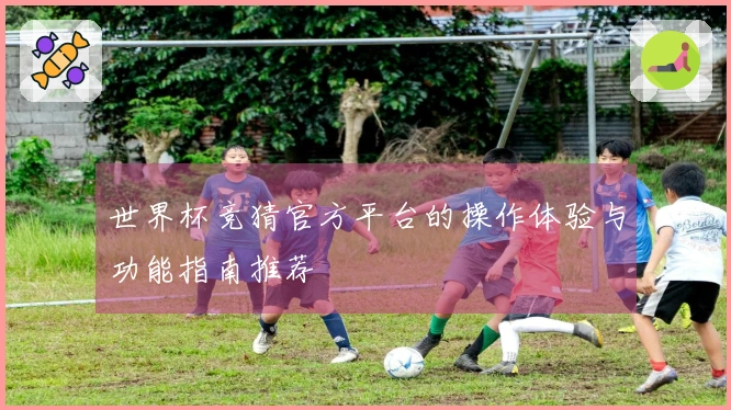 世界杯竞猜官方平台的操作体验与功能指南推荐